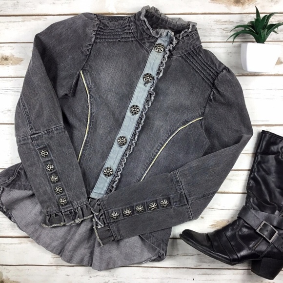 steampunk denim jacket